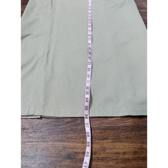 NWT Woolrich by John Rich & Bros High Waisted A-Line Midi Skirt Khaki Women's 6 - Picture 13 of 14